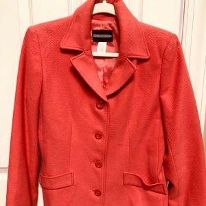 Women’s Peach blazer Size 10 Wool